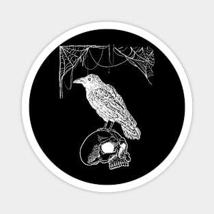 skull bird Magnet